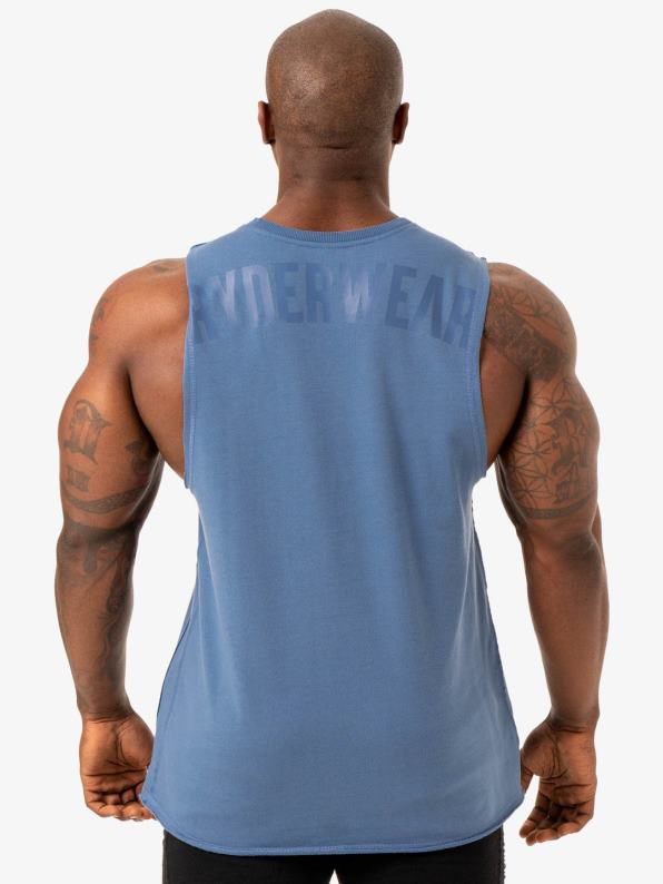 Ryderwear Force Fleece Tank Blue Men Clothing 4Z2T1326