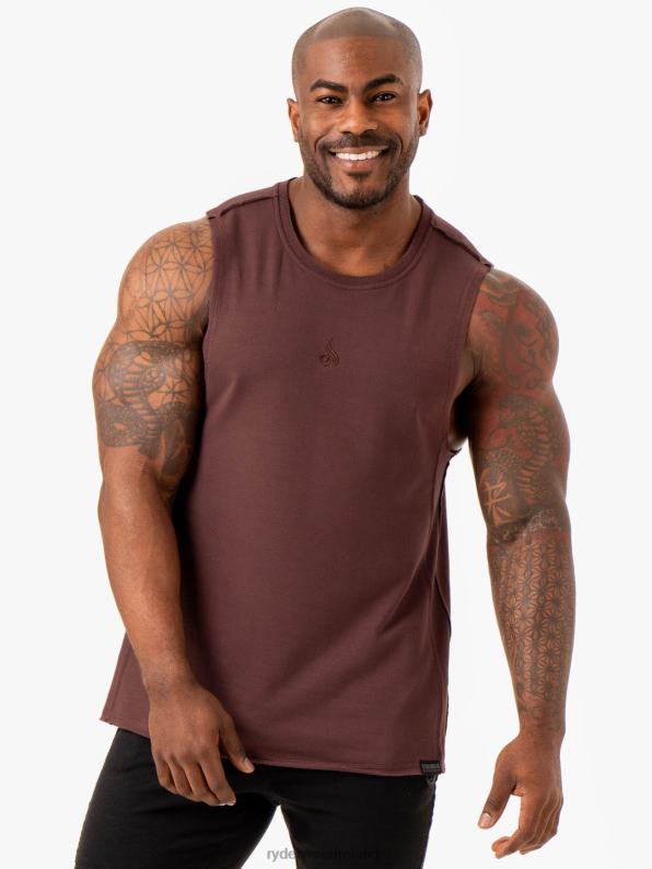 Ryderwear Force Fleece Tank Brick Men Clothing 4Z2T1328