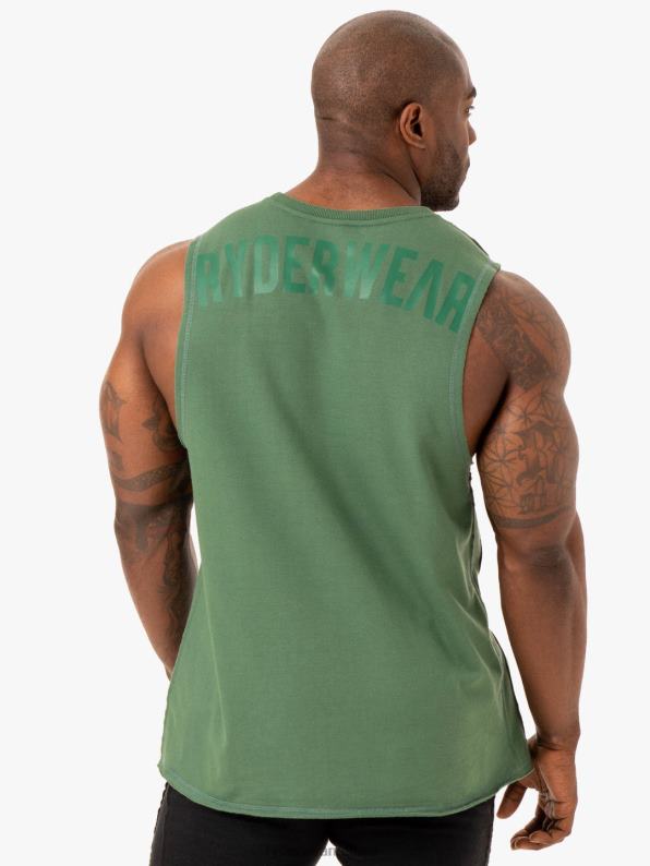 Ryderwear Force Fleece Tank Green Men Clothing 4Z2T1327