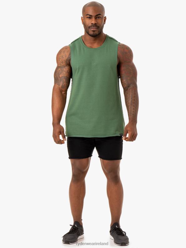 Ryderwear Force Fleece Tank Green Men Clothing 4Z2T1327