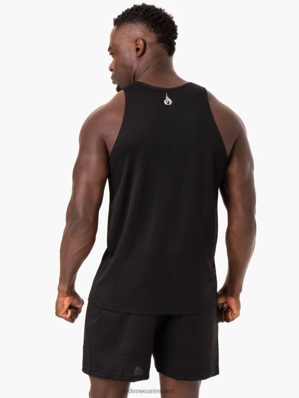 Ryderwear Heighten Mesh Regular Tank Black Men Clothing 4Z2T1336