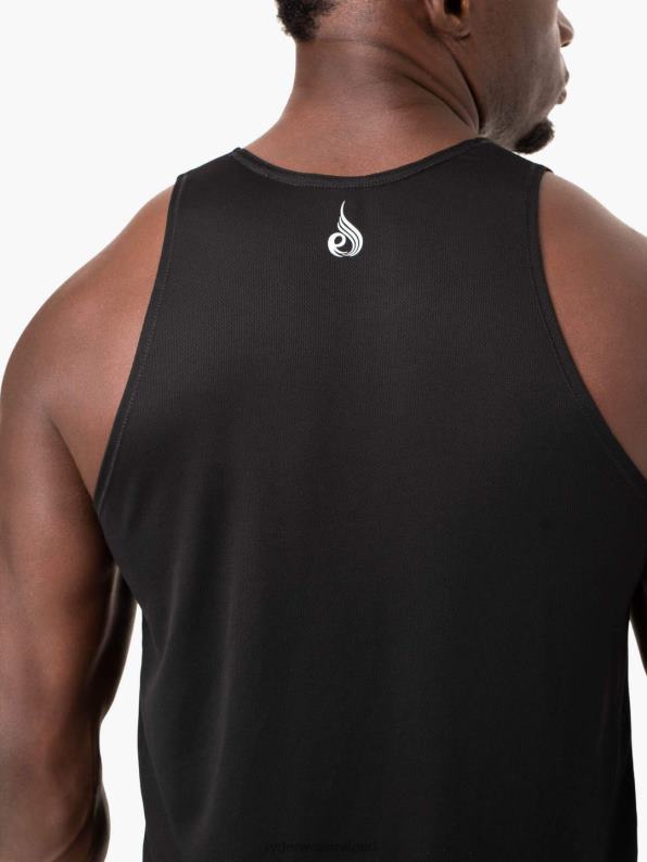 Ryderwear Heighten Mesh Regular Tank Black Men Clothing 4Z2T1336