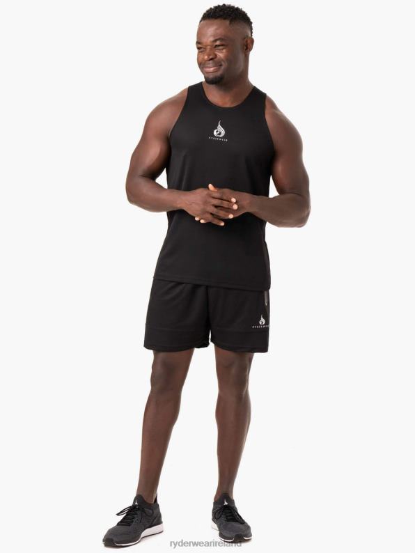 Ryderwear Heighten Mesh Regular Tank Black Men Clothing 4Z2T1336