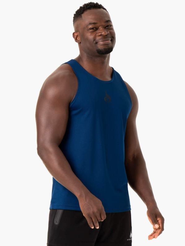 Ryderwear Heighten Mesh Regular Tank Blue Men Clothing 4Z2T1333