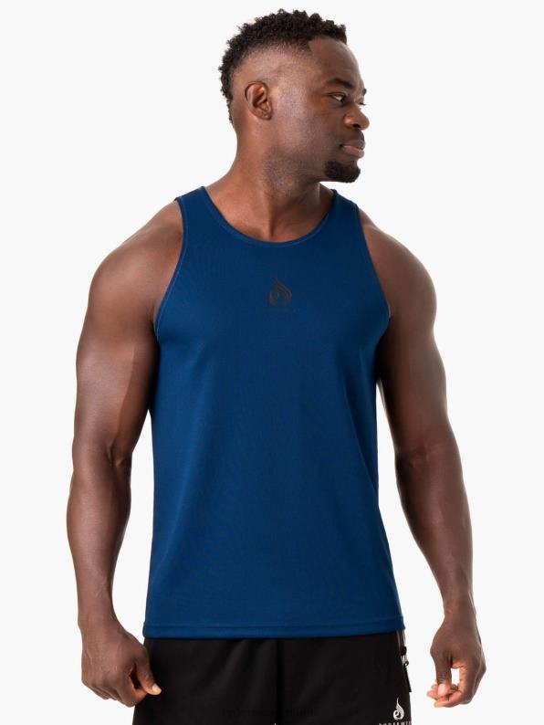 Ryderwear Heighten Mesh Regular Tank Blue Men Clothing 4Z2T1333