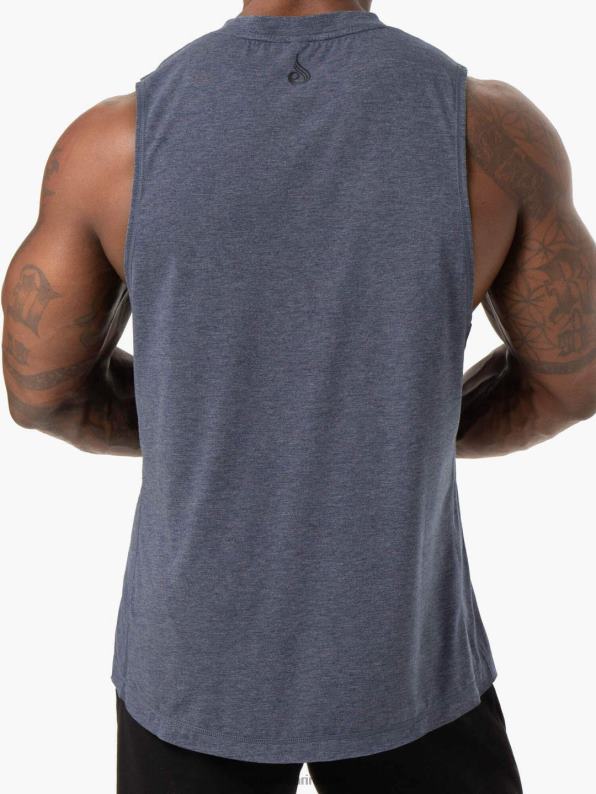 Ryderwear Iron Baller Tank Navy Marl Men Clothing 4Z2T1348