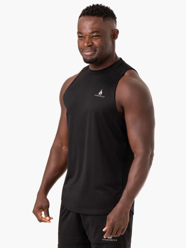 Ryderwear Lift Mesh Baller Tank Black Men Clothing 4Z2T1341
