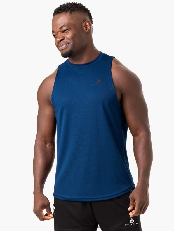 Ryderwear Lift Mesh Baller Tank Blue Men Clothing 4Z2T1337