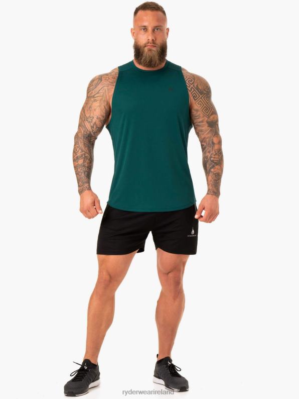 Ryderwear Lift Mesh Baller Tank Emerald Men Clothing 4Z2T1338