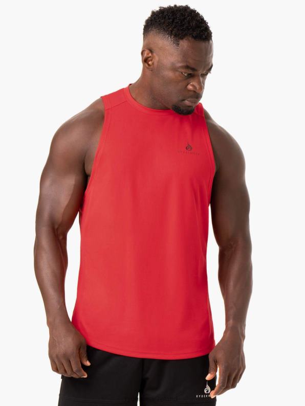 Ryderwear Lift Mesh Baller Tank Red Men Clothing 4Z2T1339