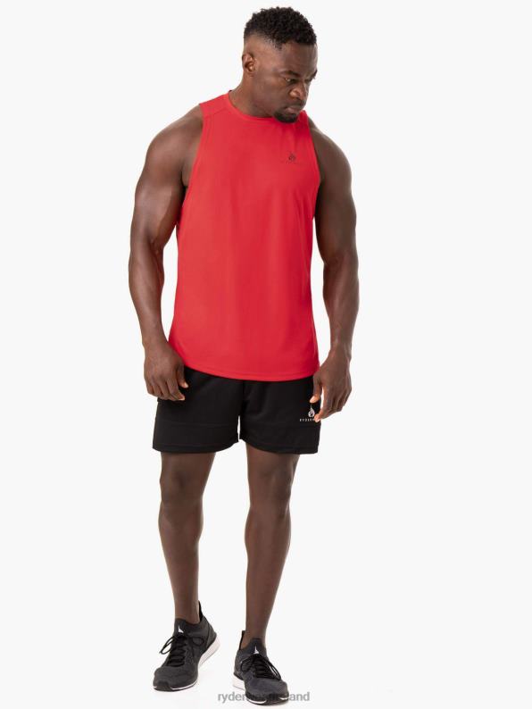 Ryderwear Lift Mesh Baller Tank Red Men Clothing 4Z2T1339