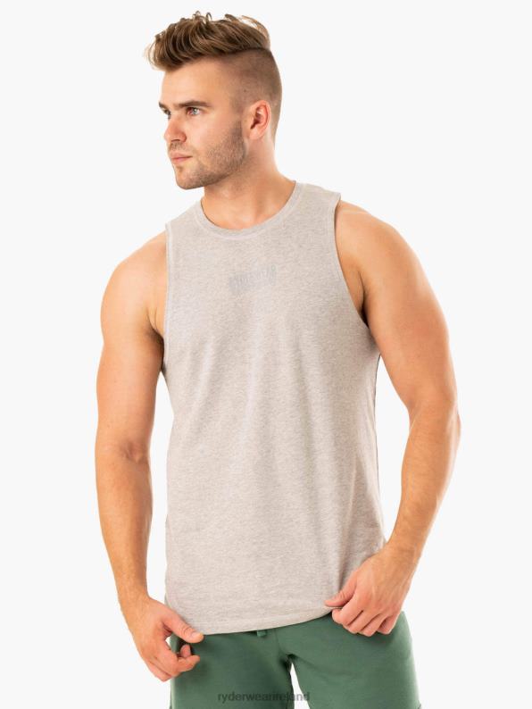 Ryderwear Limitless Baller Tank Grey Marl Men Clothing 4Z2T1319