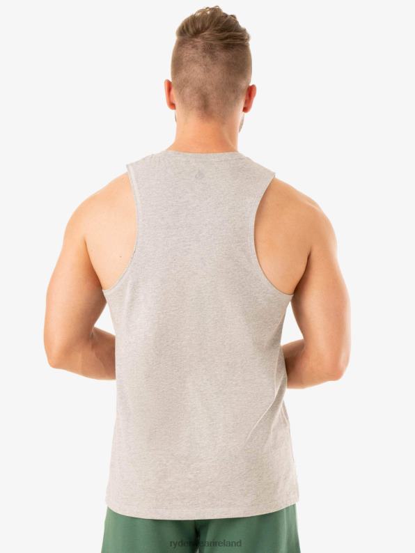 Ryderwear Limitless Baller Tank Grey Marl Men Clothing 4Z2T1319