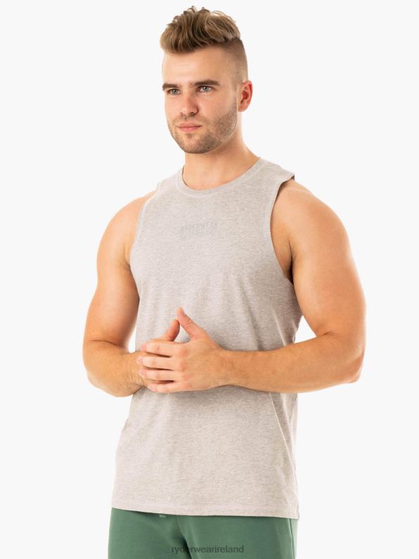 Ryderwear Limitless Baller Tank Grey Marl Men Clothing 4Z2T1319
