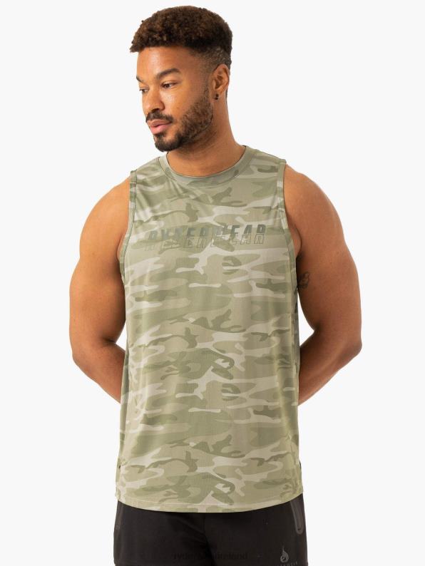 Ryderwear Overdrive Tank Sage Green Camo Men Clothing 4Z2T1311