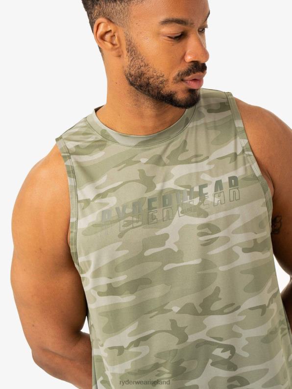 Ryderwear Overdrive Tank Sage Green Camo Men Clothing 4Z2T1311
