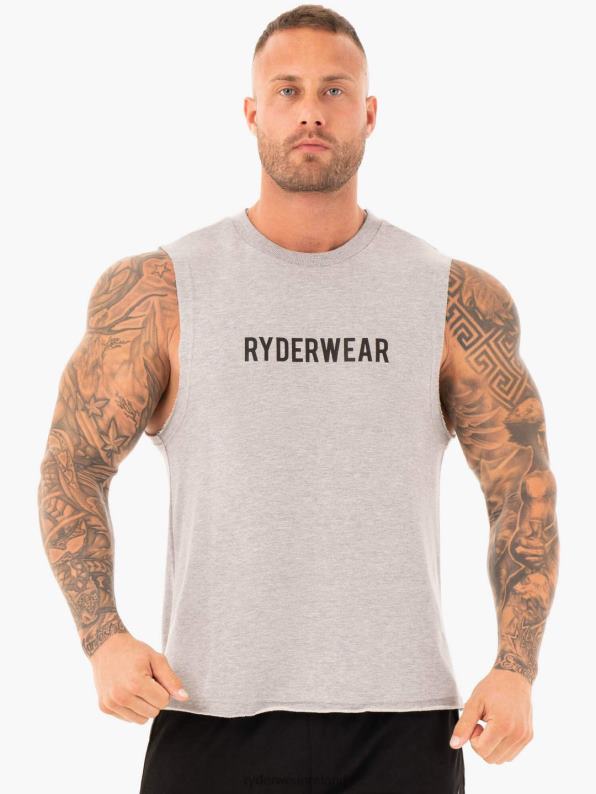 Ryderwear Performance Baller Tank Grey Marl Men Clothing 4Z2T1357