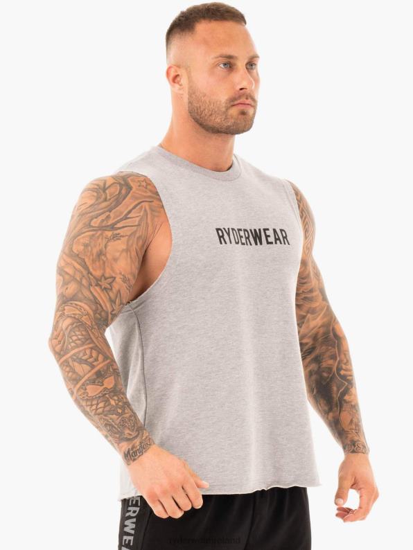 Ryderwear Performance Baller Tank Grey Marl Men Clothing 4Z2T1357