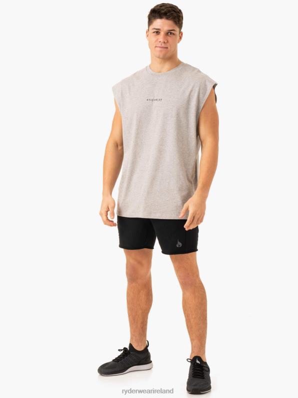 Ryderwear Pursuit Wide Cut Tank Light Grey Marl Men Clothing 4Z2T1316