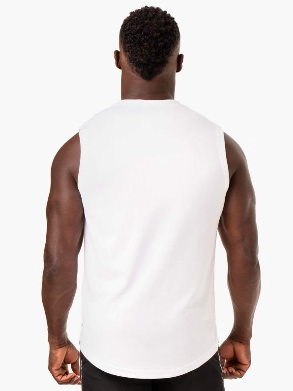 Ryderwear Reflex Mesh Baller Tank White Men Clothing 4Z2T1345