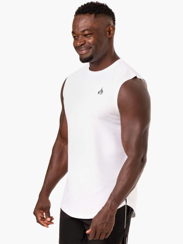 Ryderwear Reflex Mesh Baller Tank White Men Clothing 4Z2T1345
