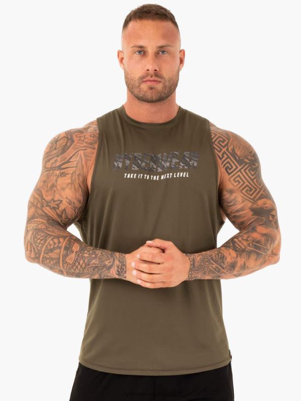 Ryderwear Strength Baller Tank Khaki Men Clothing 4Z2T1359