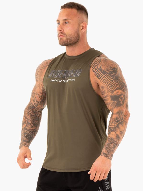 Ryderwear Strength Baller Tank Khaki Men Clothing 4Z2T1359