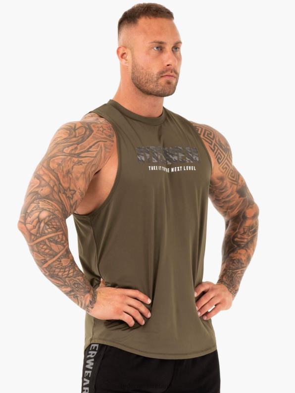 Ryderwear Strength Baller Tank Khaki Men Clothing 4Z2T1359