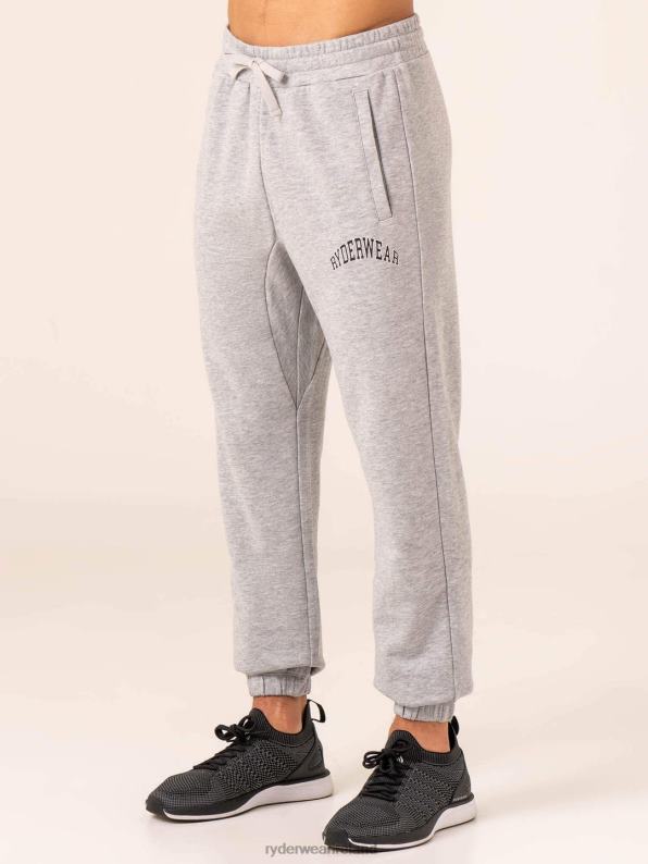 Ryderwear Collegiate Track Pant Grey Marl Men Clothing 4Z2T1421