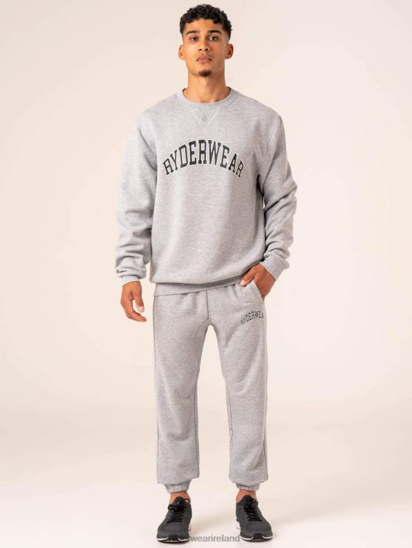 Ryderwear Collegiate Track Pant Grey Marl Men Clothing 4Z2T1421