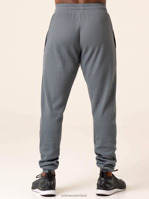Ryderwear Waffle Lounge Pants Steel Blue Men Clothing 4Z2T1423