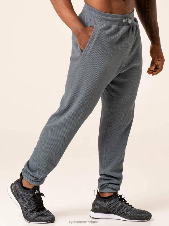 Ryderwear Waffle Lounge Pants Steel Blue Men Clothing 4Z2T1423