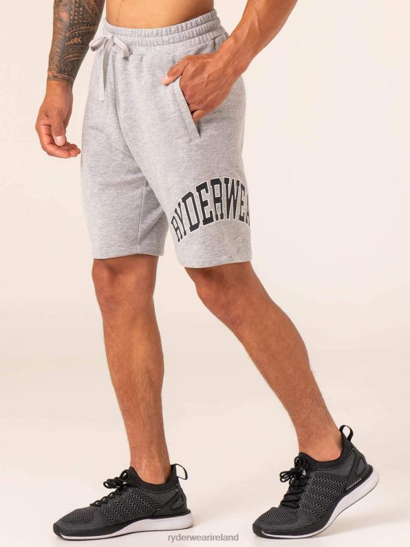 Ryderwear Collegiate Track Short Grey Marl Men Clothing 4Z2T1132