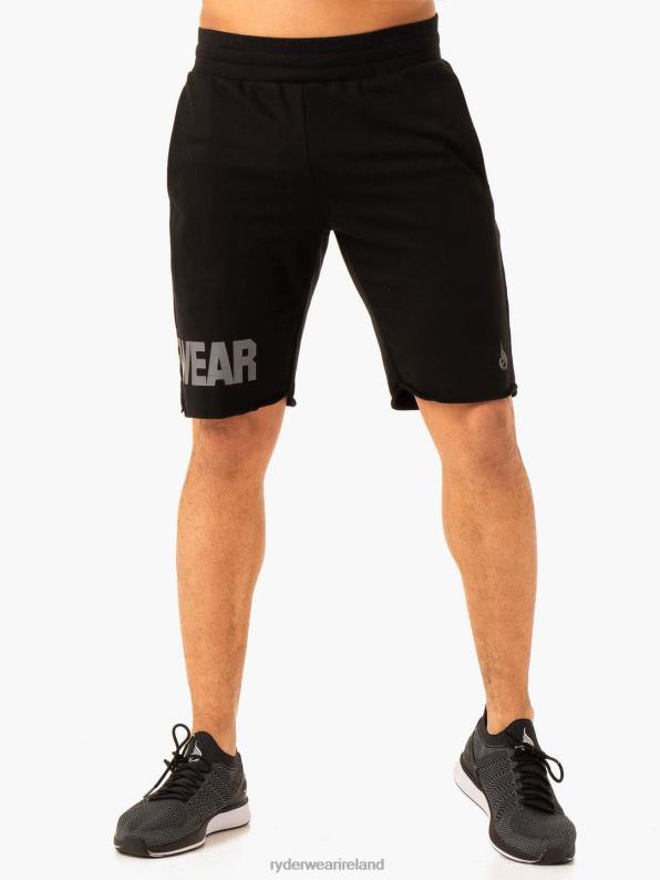 Ryderwear Heritage Fleece Track Shorts Black Men Clothing 4Z2T1166
