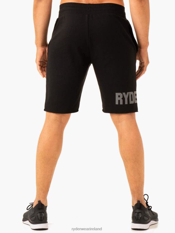Ryderwear Heritage Fleece Track Shorts Black Men Clothing 4Z2T1166