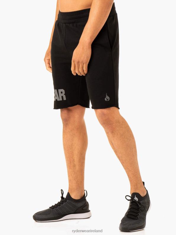 Ryderwear Heritage Fleece Track Shorts Black Men Clothing 4Z2T1166