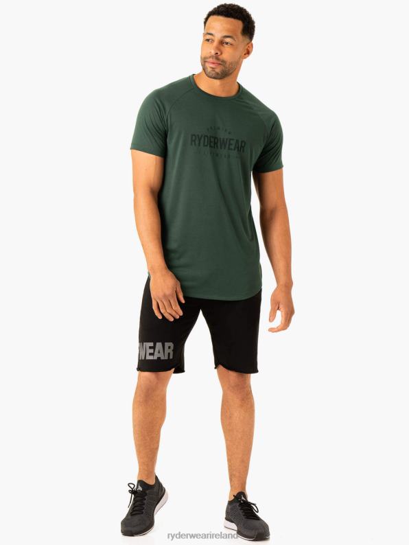 Ryderwear Heritage Fleece Track Shorts Black Men Clothing 4Z2T1166