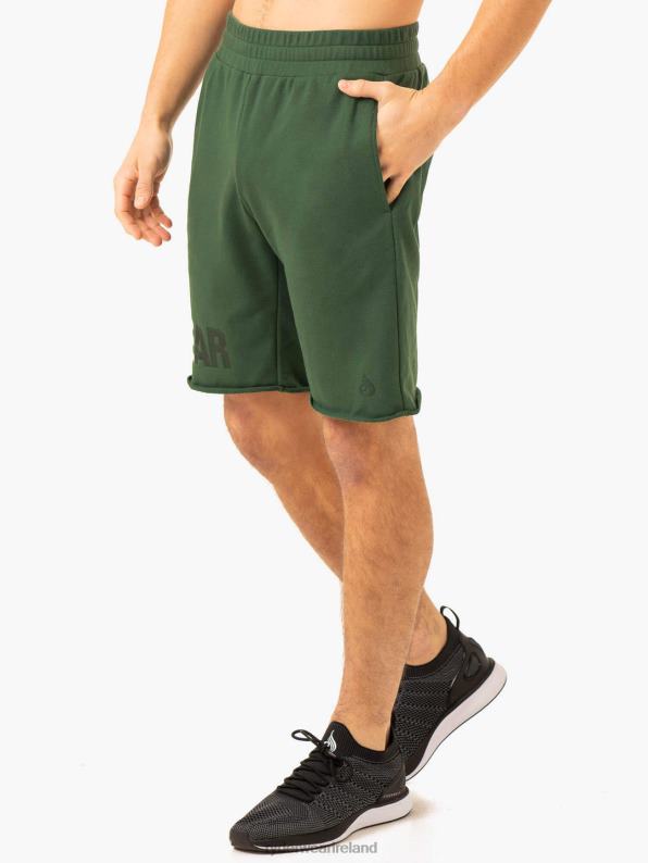 Ryderwear Heritage Fleece Track Shorts Green Men Clothing 4Z2T1164