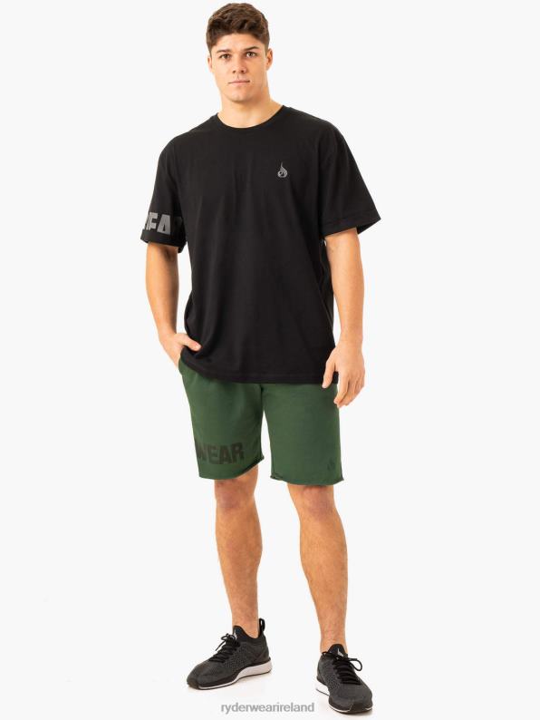 Ryderwear Heritage Fleece Track Shorts Green Men Clothing 4Z2T1164