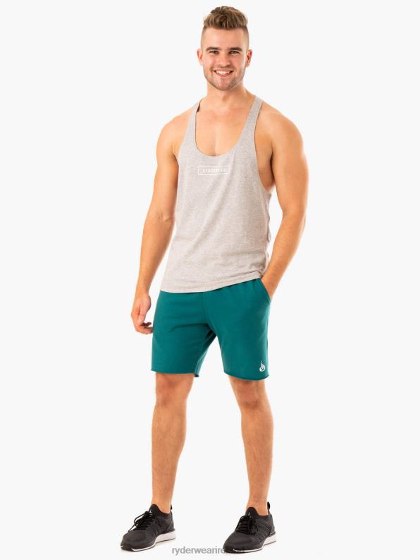 Ryderwear Recharge Track Gym Short Teal Men Clothing 4Z2T1176