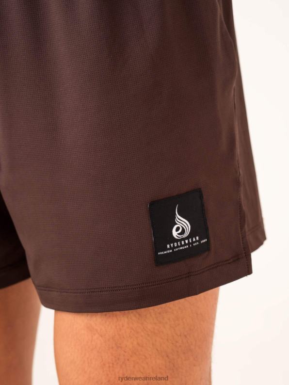 Ryderwear Terrain Mesh Gym Shorts Dark Oak Men Clothing 4Z2T1142