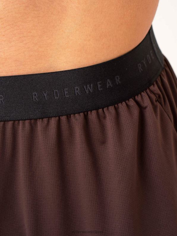 Ryderwear Terrain Mesh Gym Shorts Dark Oak Men Clothing 4Z2T1142
