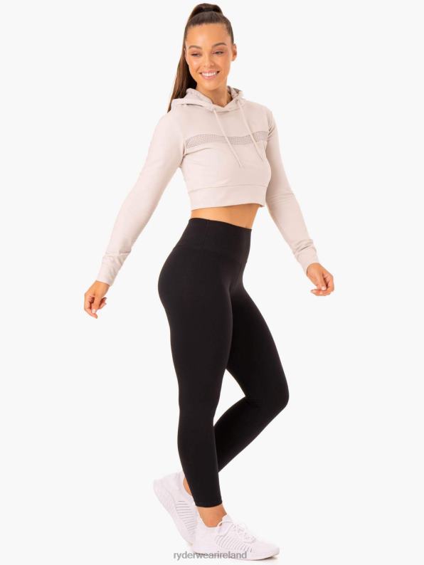Ryderwear Hybrid Fitted Hoodie Ivory Women Clothing 4Z2T991