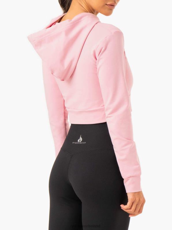 Ryderwear Hybrid Fitted Hoodie Pink Women Clothing 4Z2T994