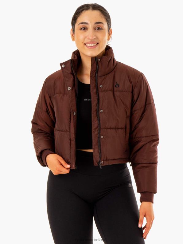 Ryderwear Apex Puffer Jacket Chocolate Women Clothing 4Z2T909