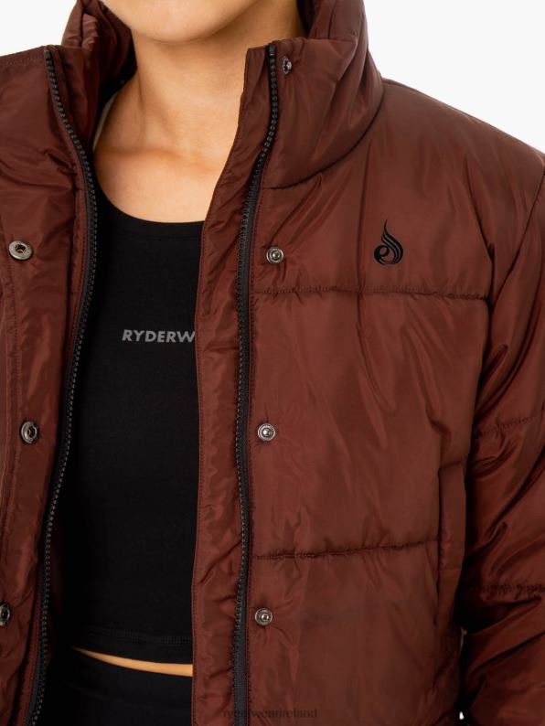 Ryderwear Apex Puffer Jacket Chocolate Women Clothing 4Z2T909