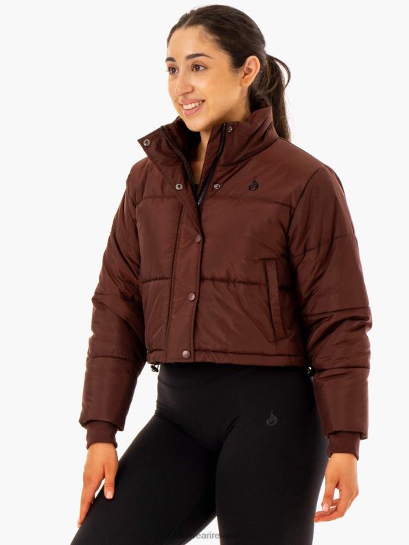 Ryderwear Apex Puffer Jacket Chocolate Women Clothing 4Z2T909