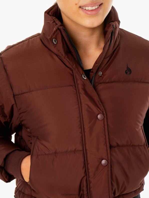 Ryderwear Apex Puffer Jacket Chocolate Women Clothing 4Z2T909