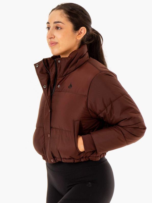 Ryderwear Apex Puffer Jacket Chocolate Women Clothing 4Z2T909