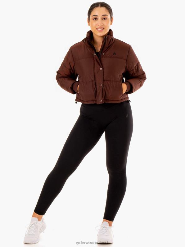 Ryderwear Apex Puffer Jacket Chocolate Women Clothing 4Z2T909